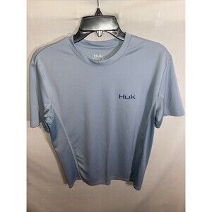 Huk Men’s Fishing Shirt Size Small Blue Athleisure Activewear Outdoors